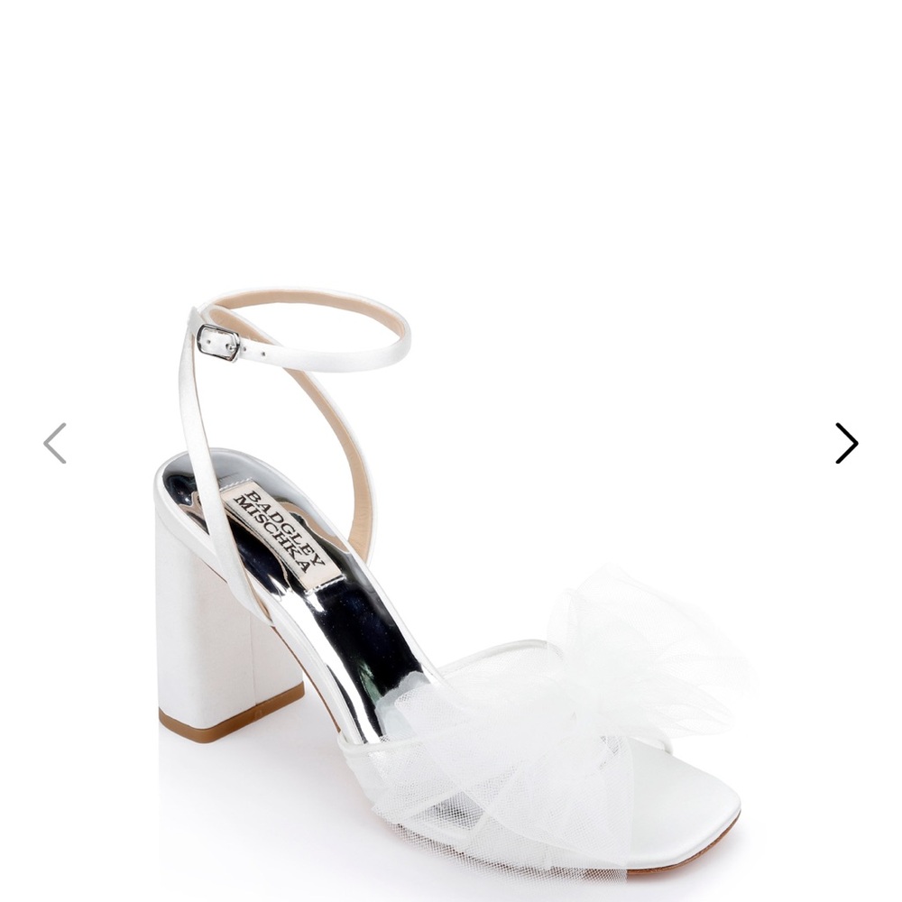 Badgley Mischka Tess Block Heel with Poof
